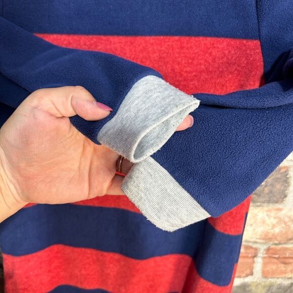 5 for $25🔥Carter's Red & Blue Striped Footie Pajamas Boys Size 4T - Picture 5 of 6